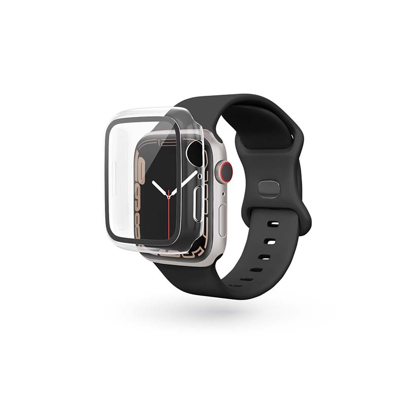 EPICO GLASS CASE APPLE WATCH 7 (45 mm) - transparentní